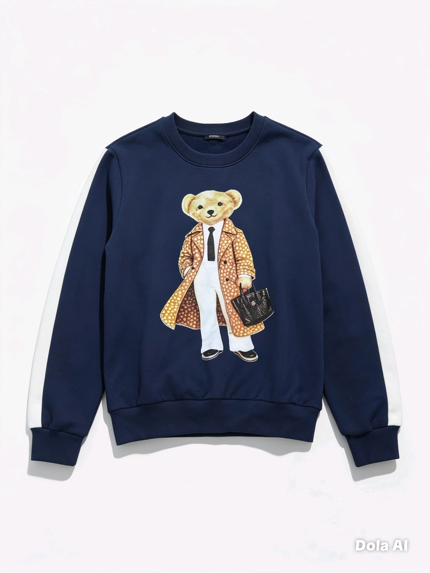 Moletom Teddy Bear Azul Marinho