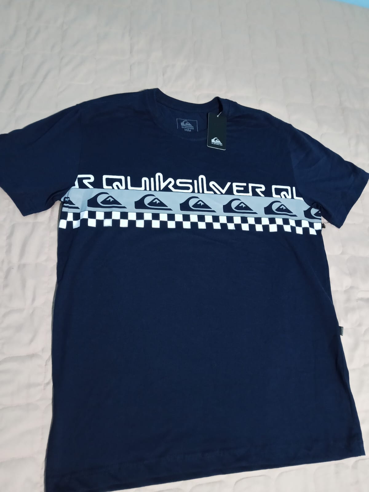 Camiseta Quiksilver Estampada Azul Marinho